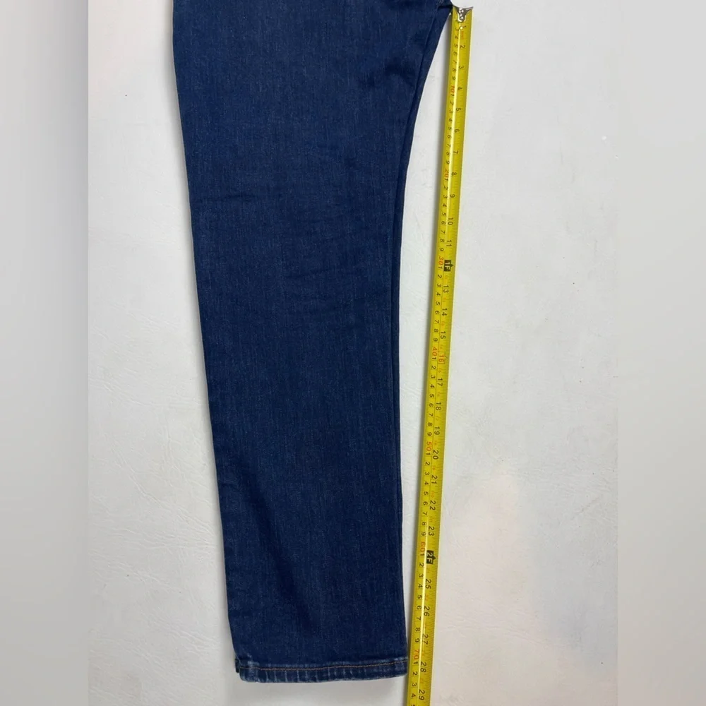 ASOS DESIGN Men’s Straight Leg Jeans Dark Wash Stretch Denim 34x32